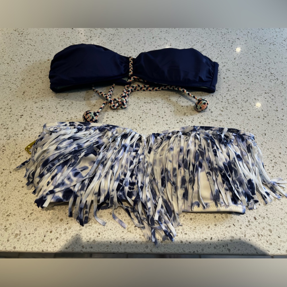 Set of 2 Victoria’s Secret bandeau bikini tops